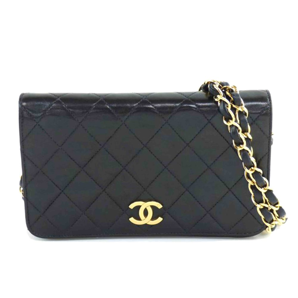 Chanel Push Lock Mini Chain Shoulder Bag Black